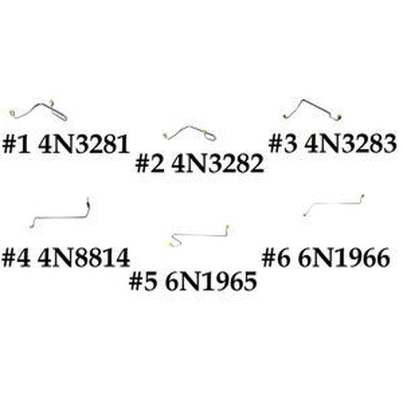 Fuel Line Kit (6pcs) 4N3281/4N3282/4N3283/4N3284/6N1965/6N1966 for Caterpillar CAT Engines