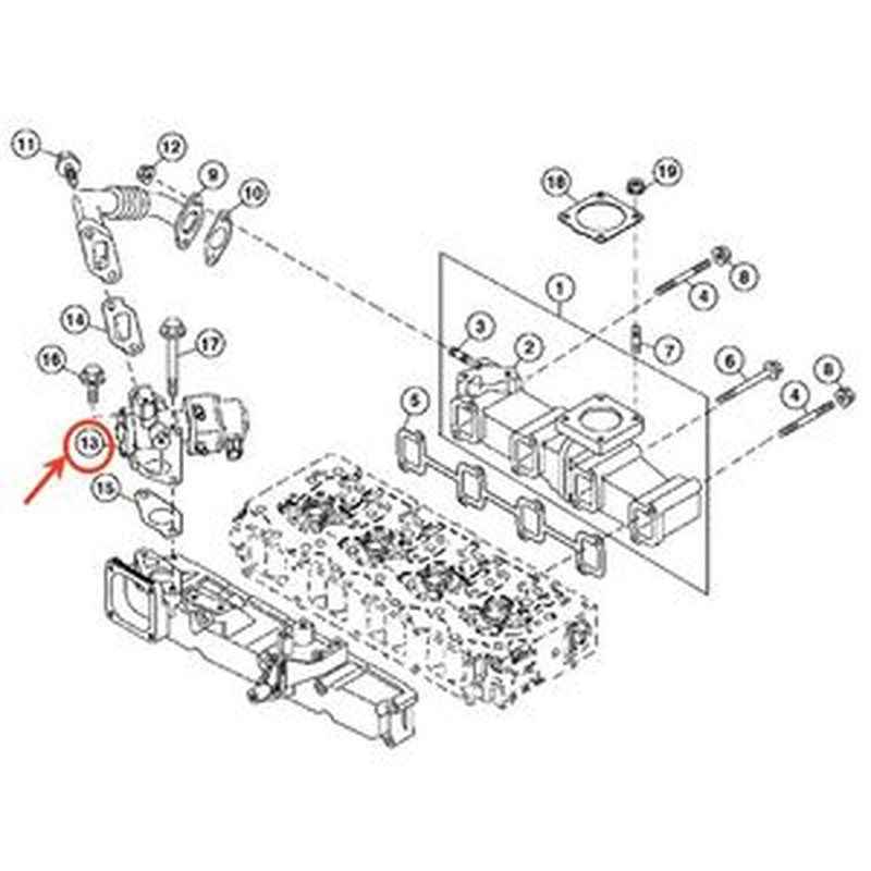 Fuel Manifold Valve MIU801819 for Yanmar & John Deere Excavators/Loaders