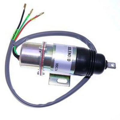 Fuel Shutoff Solenoid 1819100520 MV2-17A 24V for Aichi Lift with Isuzu 4JG1 4JG2 6BG1 6BB1 Engine - Buymachineryparts
