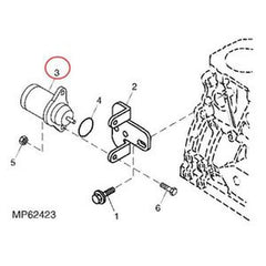 Fuel Shutoff Solenoid Valve 124383 for Yanmar Engine, John Deere Mowers buymachineryparts
