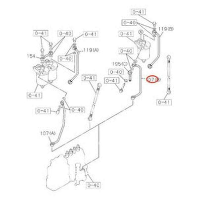 Fuel Pipe 8970209330 for Hitachi ZX130 ZX160 ZX135US ZX180 EX120-5 EX135US HX220B Excavator