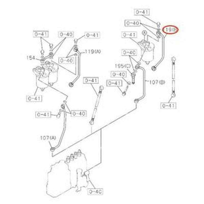 Fuel Pipe 8970209340 for Hitachi ZX130L ZX160 ZX135US ZX180LC EX120-5 EX135USR HX220B