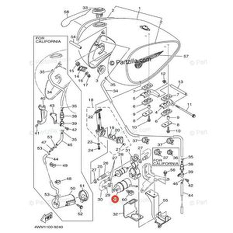 Fuel Pump 1999-2003 Yamaha Road Star 4WM-13907-00-00 buymachineryparts