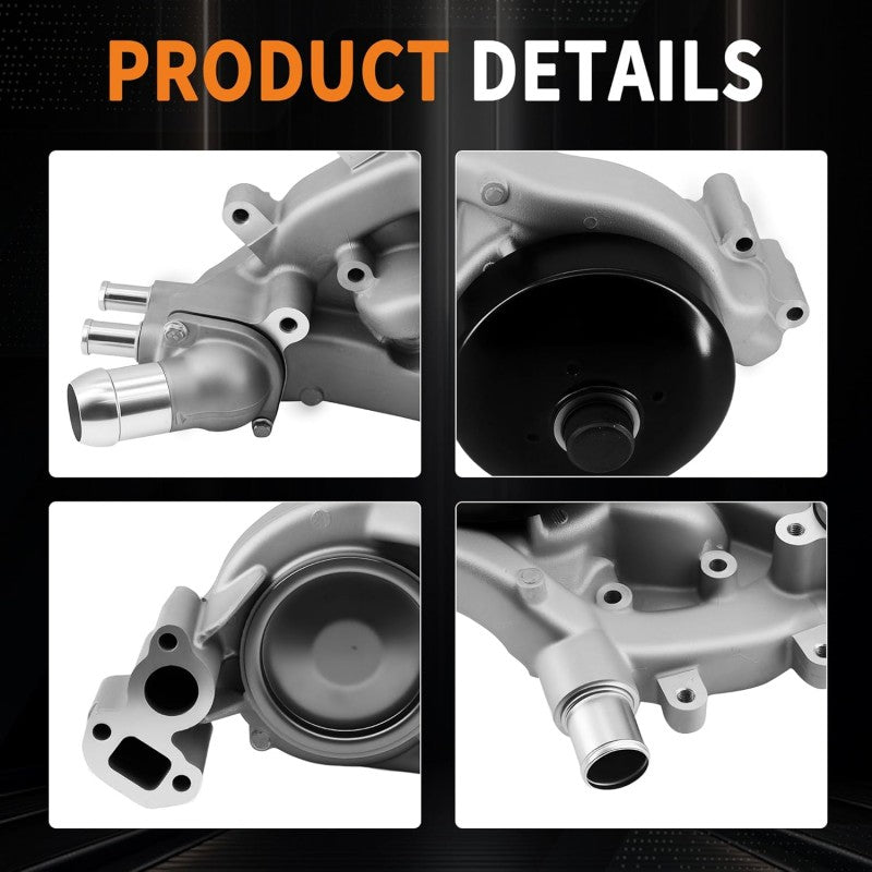 G9670B AW6009 Water Pump with Thermostat for 2007-2019 GM 4.8L 5.3L 6.0L 6.2L – Fits Chevy Silverado, Tahoe, Suburban, Avalanche, GMC Sierra, Yukon, Cadillac Escalade, Buick Rainier
