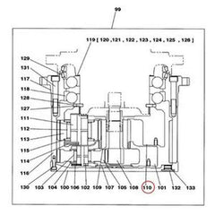Gear Housing LN00120 for CASE Excavators CX290 CX290B CX300B CX300C