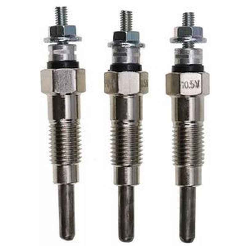 3 Glow Plugs 1435 for Yanmar 3TN66C John Deere Tractors