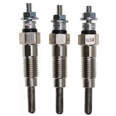 3 Glow Plugs 1435 for Yanmar 3TN66C John Deere Tractors