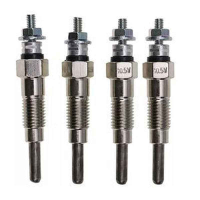 4Pcs Glow Plug 129155-77800 for Yanmar/Komatsu/Kohler/Mustang Engines