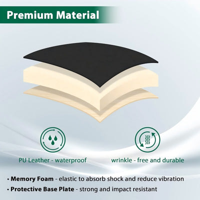 Cojín delantero y respaldo para carrito de golf Club Car Precedent (2012 en adelante), esponja premium, cómodo y suave (negro).