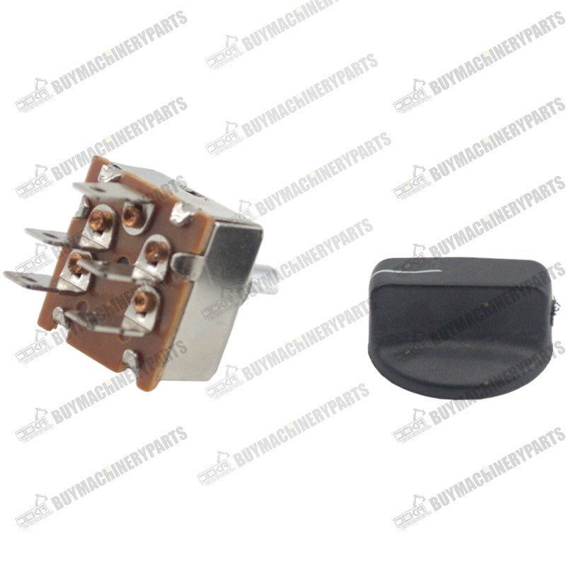 Heater Fan Blower & Control Knob Switch 6675176 6675177 for Bobcat 319 320 331 337 A220 A300 A770 T740 T750 T750 - Buymachineryparts