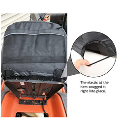 Heavy-Duty 600D Oxford Waterproof Riding Lawn Mower Seat Cover - Fits 16.5" High Back Seats with Armrests