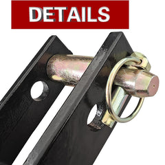 Heavy-Duty Cat 1 Quick Hitch Adapter Bushing Kit with Adjustable Top Link Bracket for 3-Point Hitch - Integral Cast