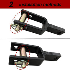 Heavy-Duty Cat 1 Quick Hitch Adapter Bushing Kit with Adjustable Top Link Bracket for 3-Point Hitch - Integral Cast