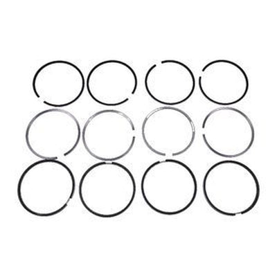 Juego de anillos de pistón de alta resistencia 6678075 para motor Kubota V2203/D1703 - Compatible con minicargadoras Bobcat
