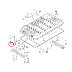 Pestillo de capó 4429045 para excavadora Hitachi ZX160 ZX200 ZX240-3 ZX250-3 ZX350K-3 