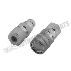 Kit de acoplador de face plana macho e fêmea hidráulico AT312470 KV14216 para John Deere 110 240 250 260 270 315 317 320 325 328 332 410G 310G 320D 318D 310SG 