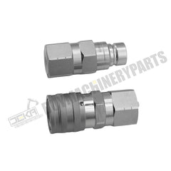 Kit de acoplador de face plana macho e fêmea hidráulico AT312470 KV14216 para John Deere 110 240 250 260 270 315 317 320 325 328 332 410G 310G 320D 318D 310SG 