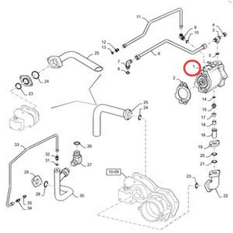 Hydraulic Piston Pump 142867C92 for CASE International Tractor 5288 5488 5088