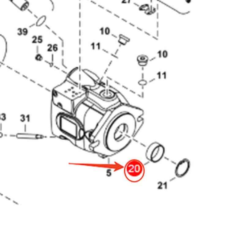 Hydraulic Piston Pump Seal 6691488 for Bobcat Excavator 337 341 E50 E55