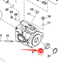 Hydraulic Piston Pump Seal 6691488 for Bobcat Excavator 337 341 E50 E55