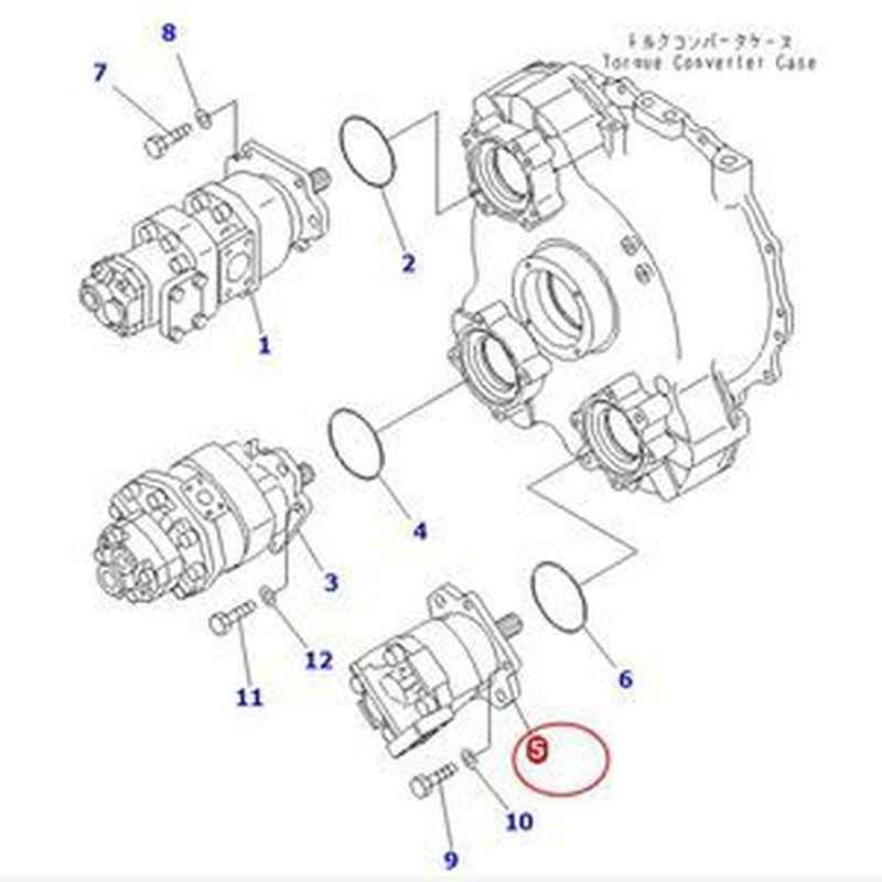 Hydraulic Pump 705-95-01020 for Komatsu HM300-2R HM300-2 HM250-2