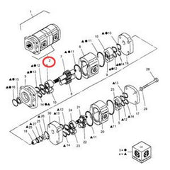 Hydraulic Pump 87772300 SBA340450991 for New Holland Tractor TC35D TC40D TC45DA T1530 T2330 1920