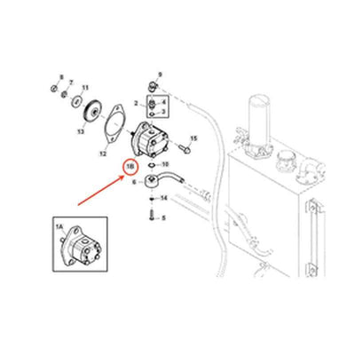 Hydraulic Pump ADX15917 for John Deere 6068HYC54/63 Engines