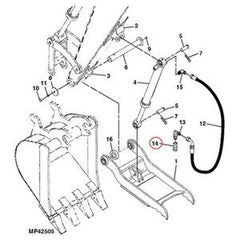 Enchufe de acoplamiento rápido hidráulico M131862 y M131863 para excavadoras Hitachi ZAXIS35U-5N/50U-5N/60USB-5N