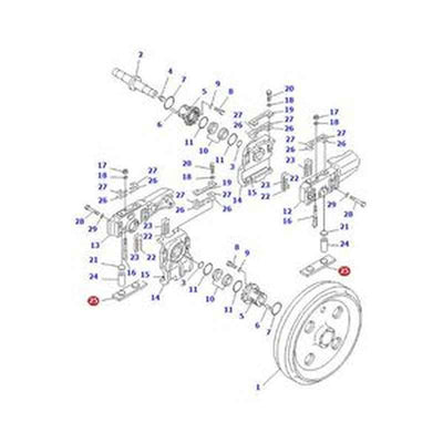 Idler Plate 175-30-24131 for Komatsu Dozer D135A-1 D155A-6R