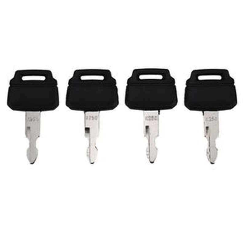 4 Ignition Keys 1230D2 for Kobelco SK115DZ SK130 SK150LC SK160LC SK210LC SK220 SK250