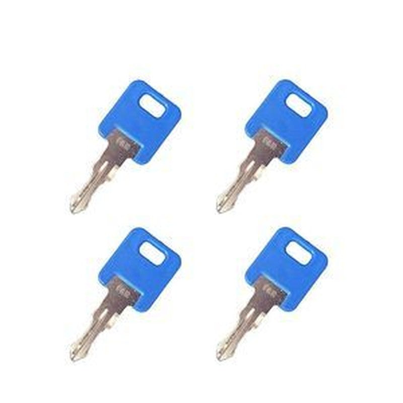 4-Piece Ignition Switch Key 334/D7450 for JCB Equipment Door Lock