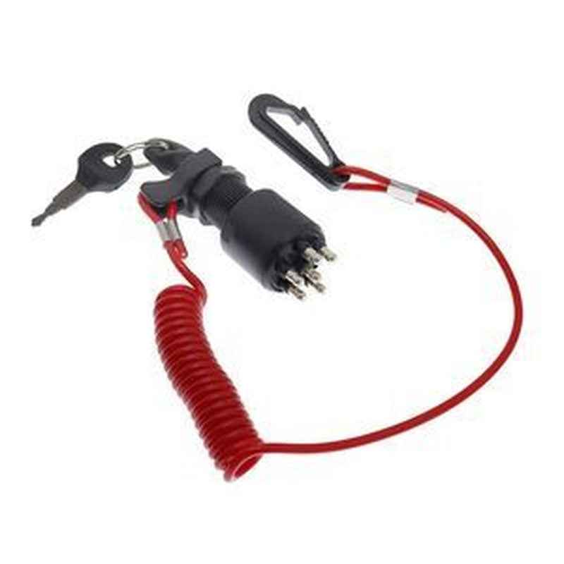 Ignition Switch & Keys w/ Lanyard 175974 for OMC Johnson Evinrude