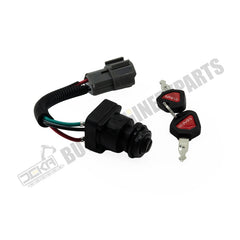 Interruptor de ignição RC411-53964 para escavadeira Kubota KX41-3 KX71-3 KX91-3 KX121-3 KX161-3 