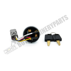 Ignition Switch with 2 Keys 467-8535 for Caterpillar CAT Engine 3406E 3412E Loader 906H 906H2 906K 906M 907H 907H2 907K 415 416 416F2