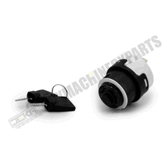 Ignition Switch with 2 Keys 701-80184 85804674 for JCB 3CX 4CX New Holland LV60, B110B LB75.B LB115 B100BLR NH Case Perkins Manitou Merrit Keyed