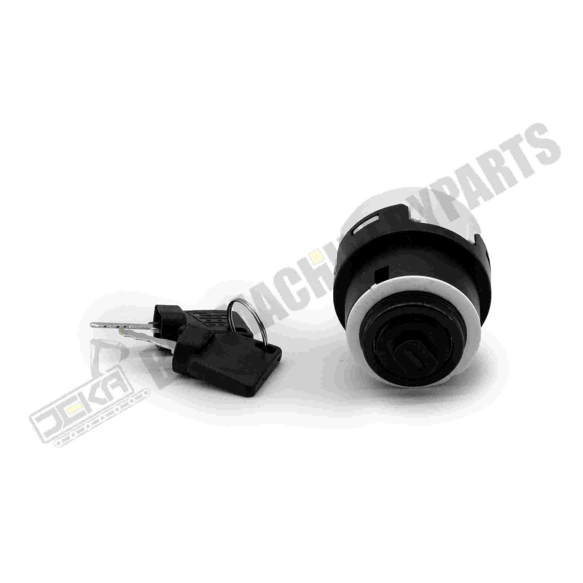 Ignition Switch with 2 Keys 701-80184 85804674 for JCB 3CX 4CX New Holland LV60, B110B LB75.B LB115 B100BLR NH Case Perkins Manitou Merrit Keyed