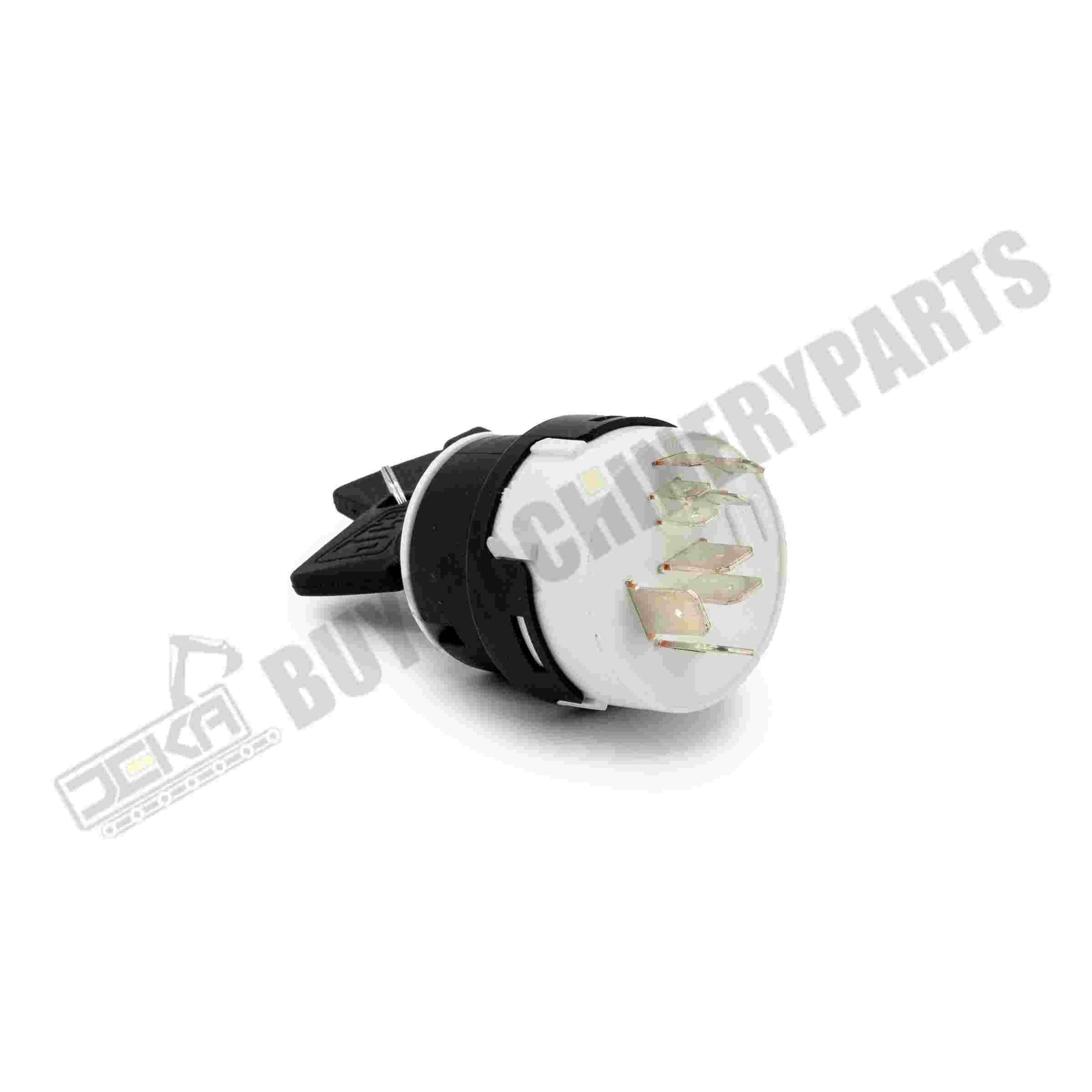Ignition Switch with 2 Keys 701-80184 85804674 for JCB 3CX 4CX New Holland LV60, B110B LB75.B LB115 B100BLR NH Case Perkins Manitou Merrit Keyed