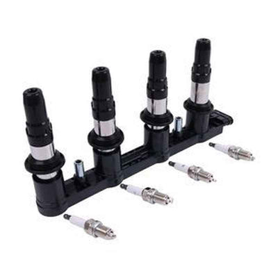 Ignition Coil & 4 Spark Plugs UF620 for Chevrolet Aveo Cruze Sonic Pontiac