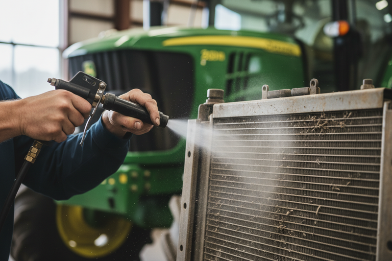 John Deere Maintenance Monday: Cleaning Radiator Fins