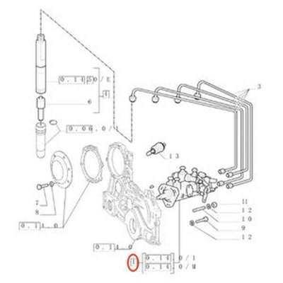 Injection Pump 500324968 for New Holland Tractor 4835-7635 TL Series