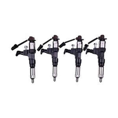 4Pcs Fuel Injector 23670-E0232 095000-6922 for Hino J05D-TF Engine