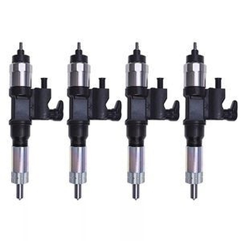 4Pcs Fuel Injector 8973297031/35 for Isuzu 4HK1 Engine - Hitachi, John Deere, CASE