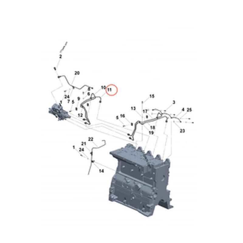 Fuel Supply Tube 3918502 for Cummins 4B3.9 & B4.5 Engine