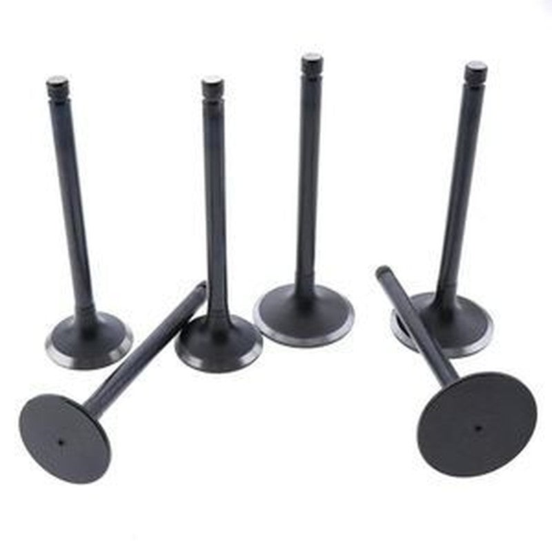 6 Pcs Intake Valve 6221-43-4110 for Komatsu SAA6D108E Engines