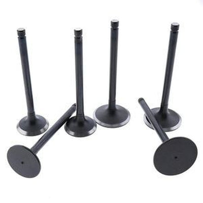 6 Pcs Intake Valve 6221-43-4110 for Komatsu SAA6D108E Engines