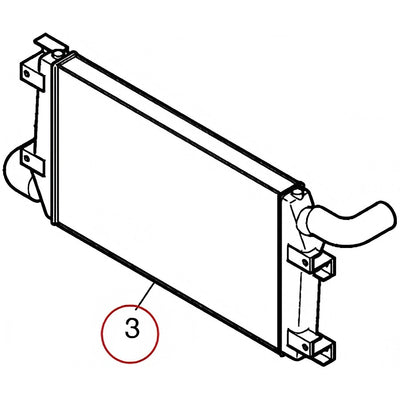 Intercooler K9001936 for Doosan Excavator DX420LC DX480LC DX520LC SOLAR420LC-V SOLAR470LC-V SOLAR500LC-V