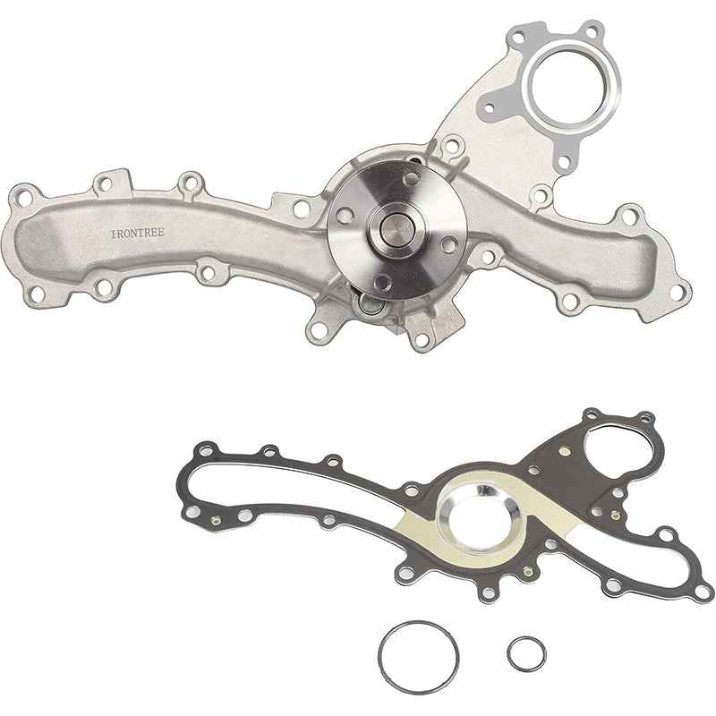 IRONTREE AW6047 Professional Water Pump Kit with Gasket Compatible with 2005-2018 Toyota Avalon Camry Highlander Venza RAV4 Sienna, 2007-2018 Lexus ES350 RX350 RX450H, 3.5L V6 Engine, OE Replacement