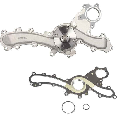 IRONTREE AW6047 Professional Water Pump Kit with Gasket Compatible with 2005-2018 Toyota Avalon Camry Highlander Venza RAV4 Sienna, 2007-2018 Lexus ES350 RX350 RX450H, 3.5L V6 Engine, OE Replacement