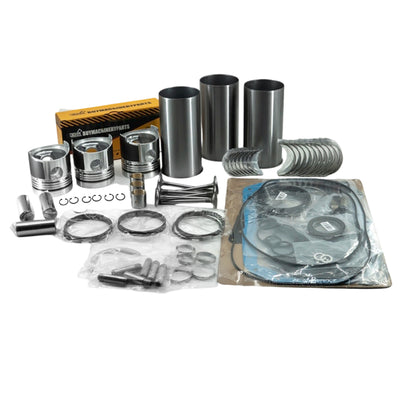 Kit de reconstrução de revisão de motor Isuzu 3AB1 para trator Iseki TS3510 TS3510F 