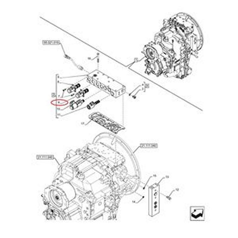 Hydraulic Solenoid Valve 87705567 for CASE 580N 580SN 580SN WT 590SN 580SM 580SM+ 590SM 590SM+ 580ST 580T 590ST 695ST